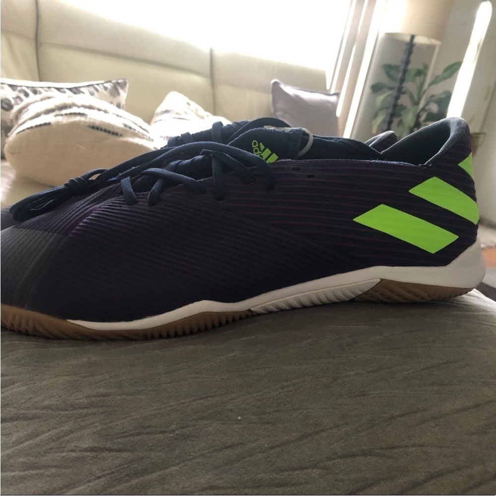 Adidas Blue Green Athletic Indoor Shoes (Messi Shoes)